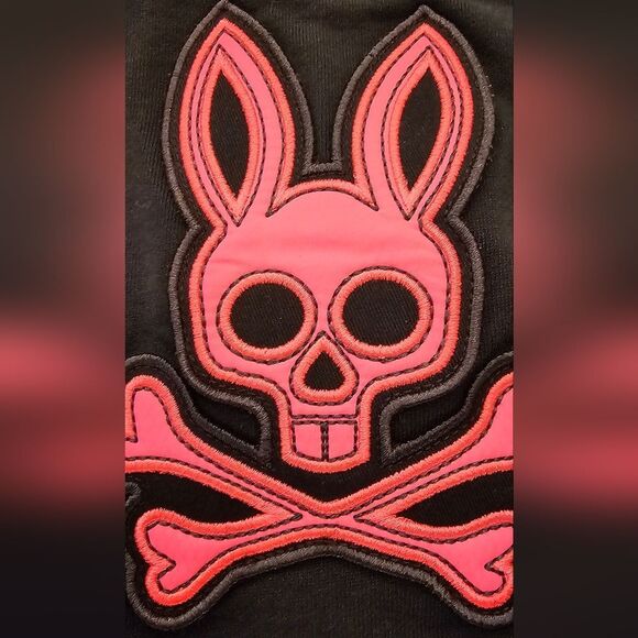 Women's Tracksuit Warmup Full Zip Hoodie Psycho Bunny Big Bunny Pockets NWOT - Picture 5 of 8